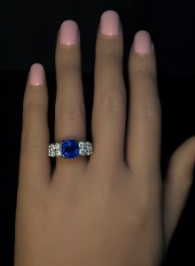 Burmese sapphire ring