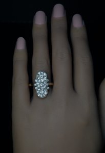 Art Deco diamond engagement ring
