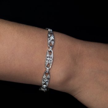 Vintage diamond platinum bracelet