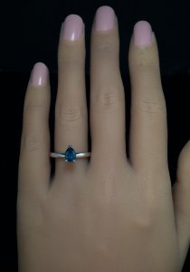 Alexandrite engagement ring