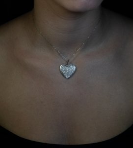 Diamond heart necklace