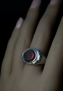 Ancient Roman silver ring