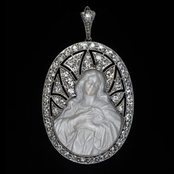 Art Deco Madonna pendant