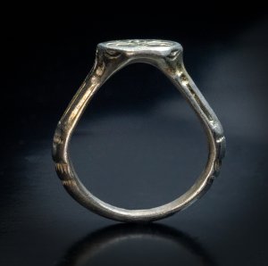 Silver medieval ring