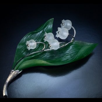 Lily of the valley brooch