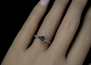 Alexandrite engagement ring