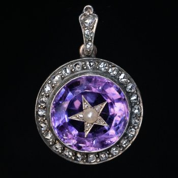 Victorian amethyst pendant