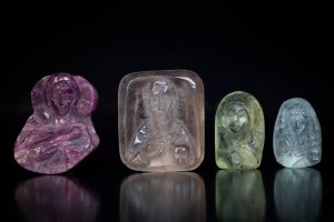 Byzantine gem carving - collection of medieval cameos c. 900 - 1000 AD