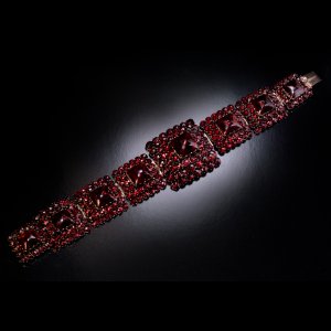 Antique Bohemian garnet bracelet