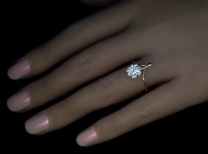 OLd mine diamond engagement ring