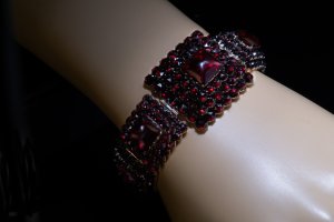 Antique Bohemian garnet bracelet