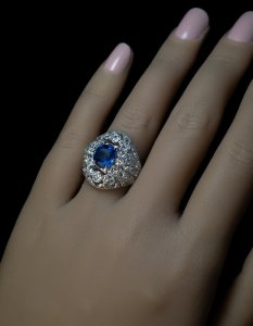 Belle Epoque rings - Burma sapphire
