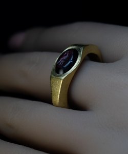 Roman garnet intaglio ring