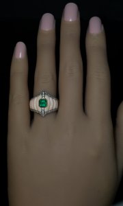 Italian coral ring