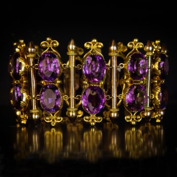 Antique French amethyst bracelet