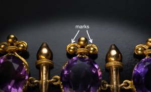 1800s French gold jewelry