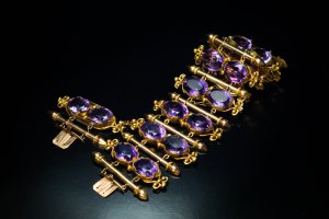 Antique amethyst bracelet