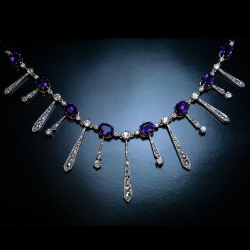 Antique festoon necklace