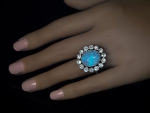 Antique opal ring