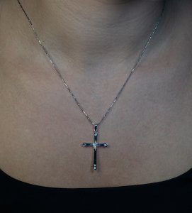 Vintage cross necklace