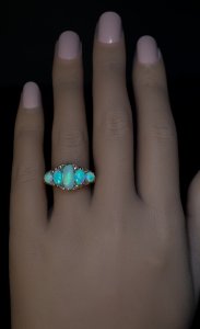Victorian opal ring