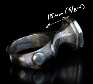 Medieval silver ring