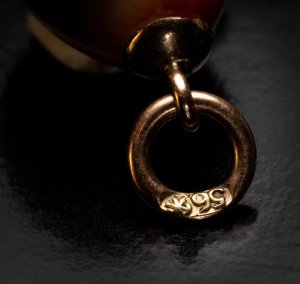 Russian St. Petersburg assay mark on gold pre-1899