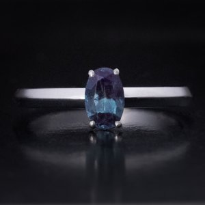 Russian Alexandrite engagement ring