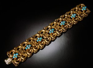 Antique turquoise bracelet