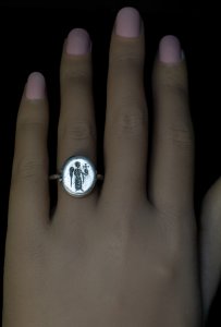 Byzantine silver ring