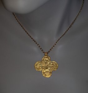 Byzantine gold cross