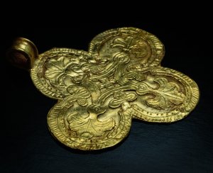 Byzantine gold cross