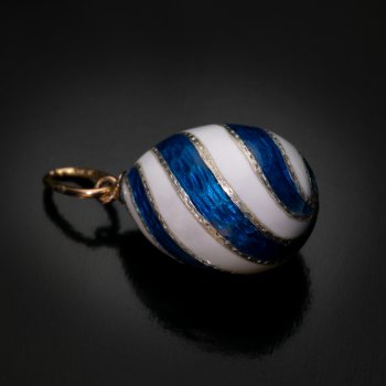 Faberge enamel egg pendant