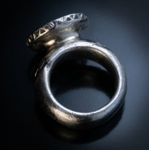 Medieval silver ring