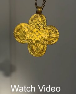Byzantine gold cross