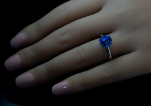 Sapphire engagement ring