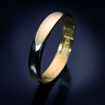 Antique 23K gold wedding band